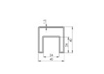 Inox rukohvat 40x40x1,5mm - Image 3